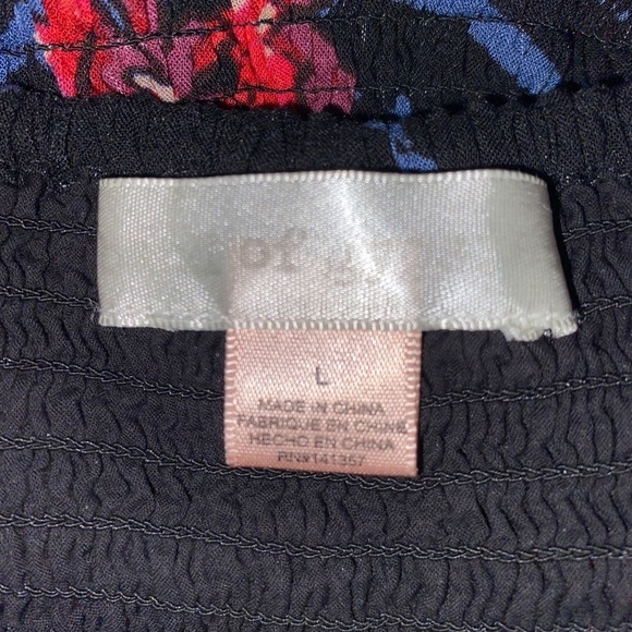 Band of Gypsies Floral Black Sleeveless Summer Romper, size Large EUC - Picture 6 of 6